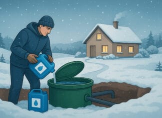 Przygotowanie przydomowej oczyszczalni do zimy – czy biopreparaty są konieczne przy mrozach?