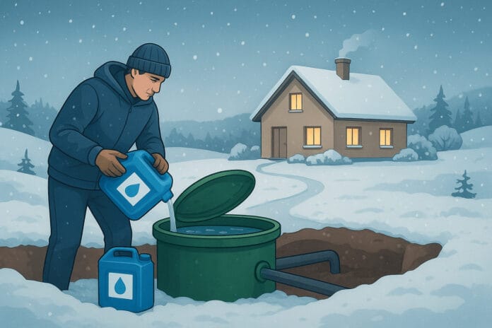 Przygotowanie przydomowej oczyszczalni do zimy – czy biopreparaty są konieczne przy mrozach?